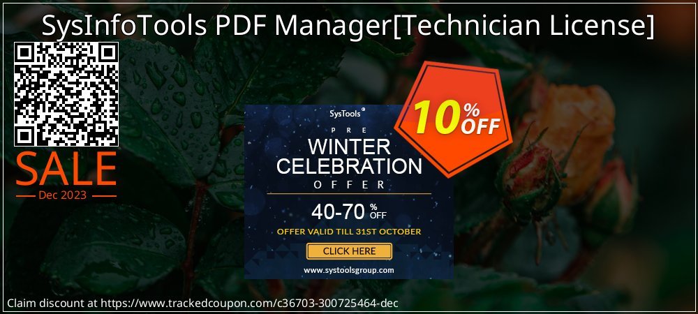 SysInfoTools PDF Manager - Technician License  coupon on Tell a Lie Day discounts