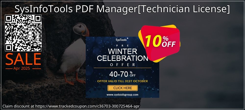 SysInfoTools PDF Manager - Technician License  coupon on World Password Day promotions