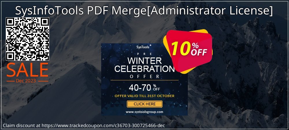 SysInfoTools PDF Merge - Administrator License  coupon on World Party Day sales