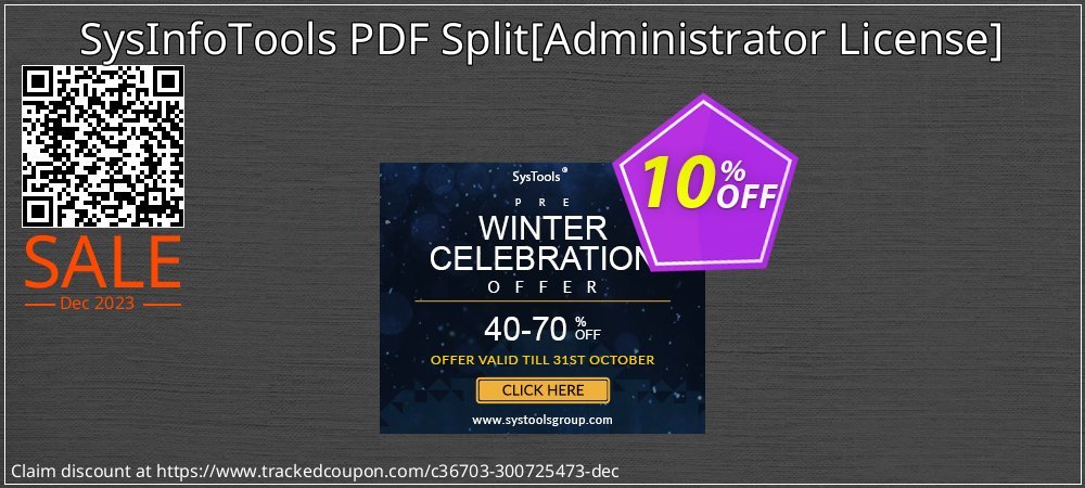 SysInfoTools PDF Split - Administrator License  coupon on Constitution Memorial Day promotions
