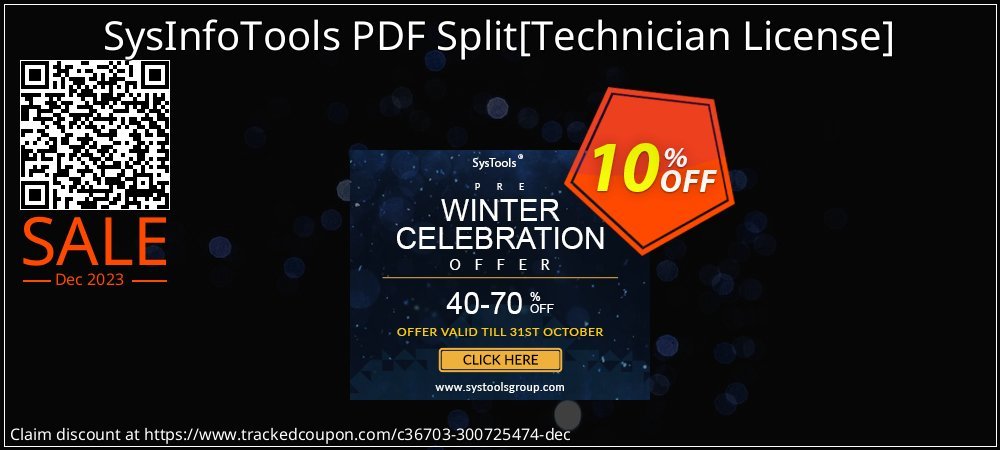 SysInfoTools PDF Split - Technician License  coupon on Tell a Lie Day promotions