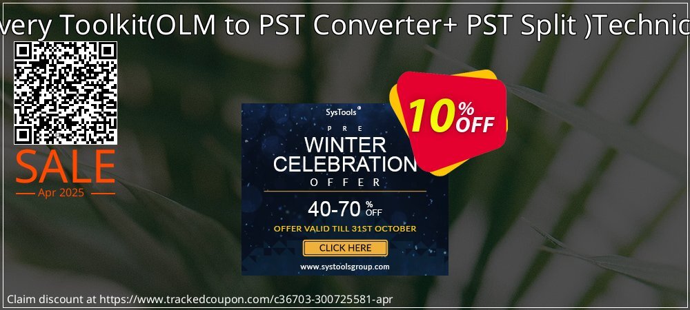 Email Recovery Toolkit - OLM to PST Converter+ PST Split  Technician License coupon on World Party Day discounts