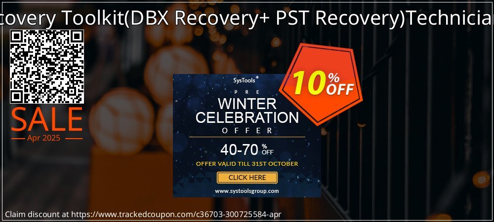 Email Recovery Toolkit - DBX Recovery+ PST Recovery Technician License coupon on Tell a Lie Day deals