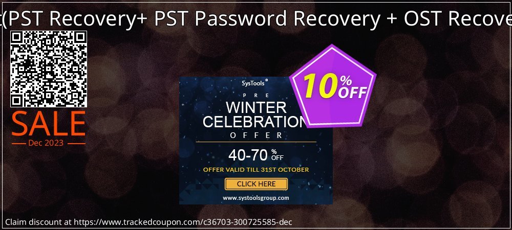 Email Recovery Toolkit - PST Recovery+ PST Password Recovery + OST Recovery Single User License coupon on National Walking Day offer