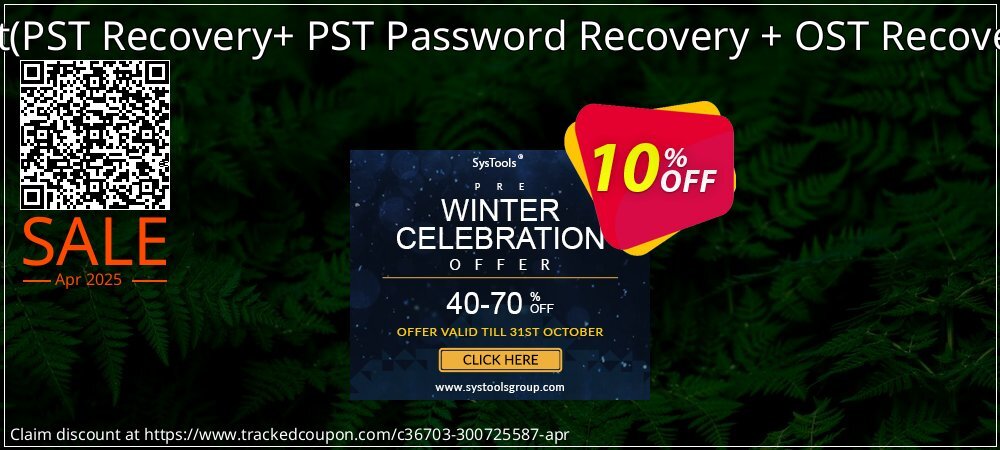 Email Recovery Toolkit - PST Recovery+ PST Password Recovery + OST Recovery Technician License coupon on Working Day offering sales