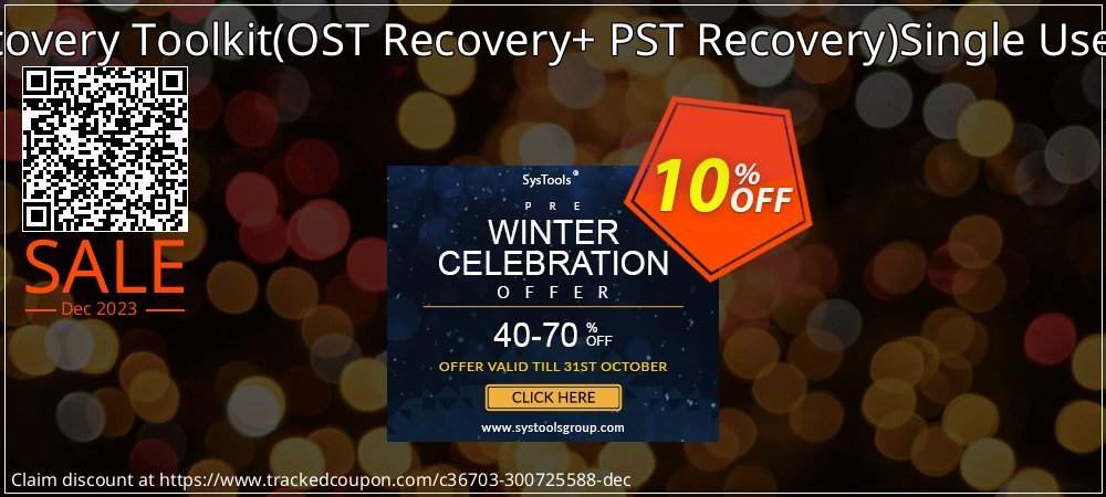 Email Recovery Toolkit - OST Recovery+ PST Recovery Single User License coupon on Easter Day offering sales