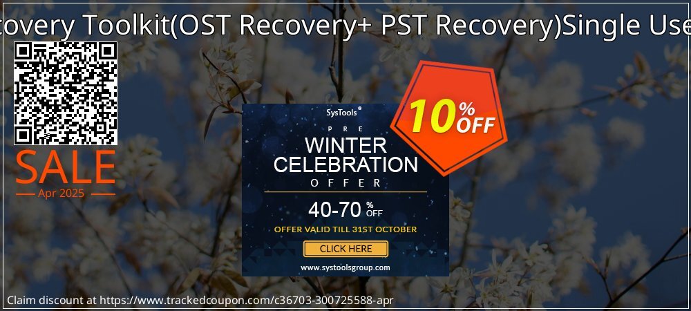 Email Recovery Toolkit - OST Recovery+ PST Recovery Single User License coupon on Easter Day offering sales