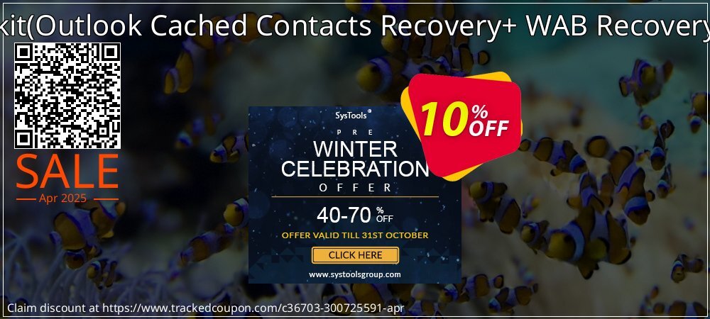 Email Recovery Toolkit - Outlook Cached Contacts Recovery+ WAB Recovery Single User License coupon on World Party Day promotions