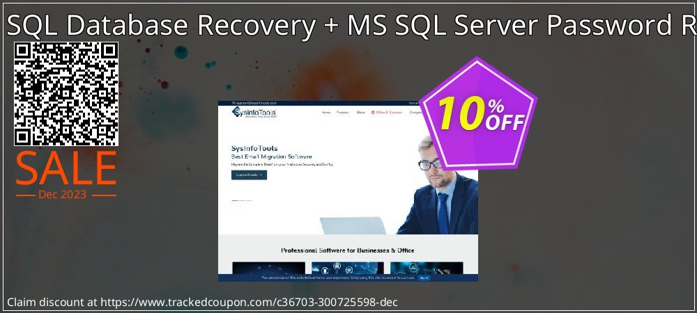 Database Recovery Toolkit - MS SQL Database Recovery + MS SQL Server Password Recovery Administrator License coupon on Virtual Vacation Day offering sales