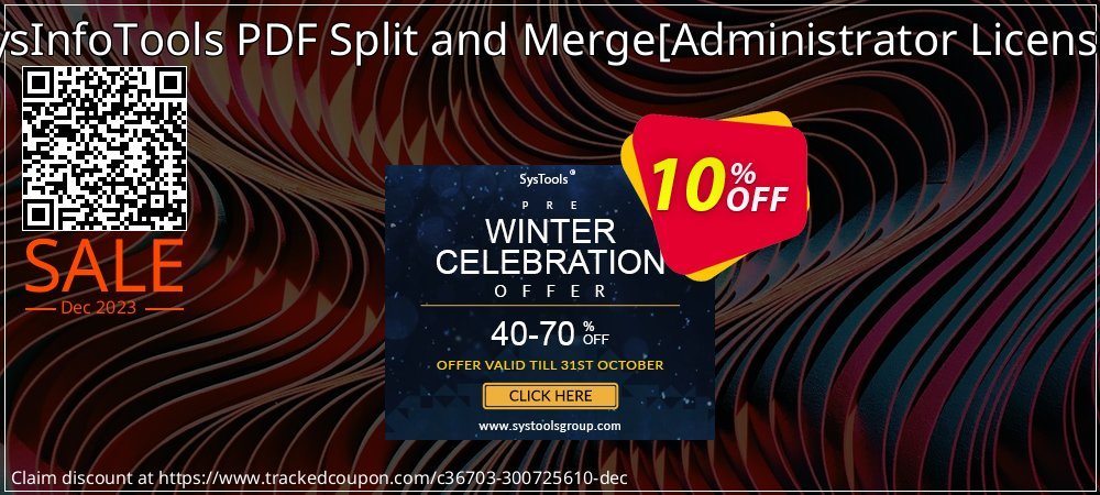 SysInfoTools PDF Split and Merge - Administrator License  coupon on Mother Day deals