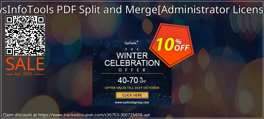 SysInfoTools PDF Split and Merge - Administrator License  coupon on National Walking Day sales