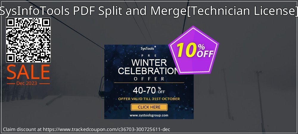 SysInfoTools PDF Split and Merge - Technician License  coupon on National Loyalty Day offer