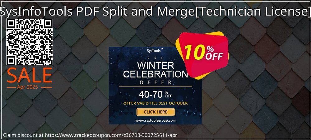 SysInfoTools PDF Split and Merge - Technician License  coupon on National Loyalty Day offer