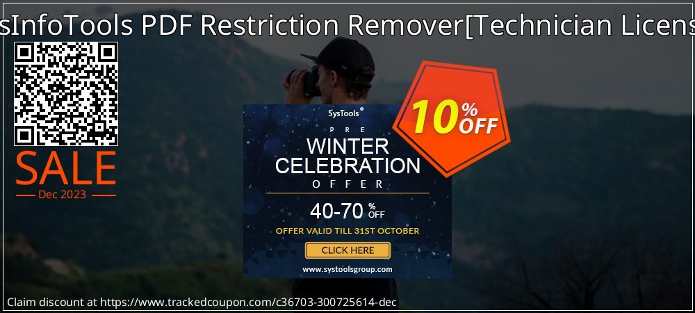 SysInfoTools PDF Restriction Remover - Technician License  coupon on Tell a Lie Day offering discount