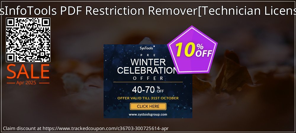 SysInfoTools PDF Restriction Remover - Technician License  coupon on World Password Day offering sales