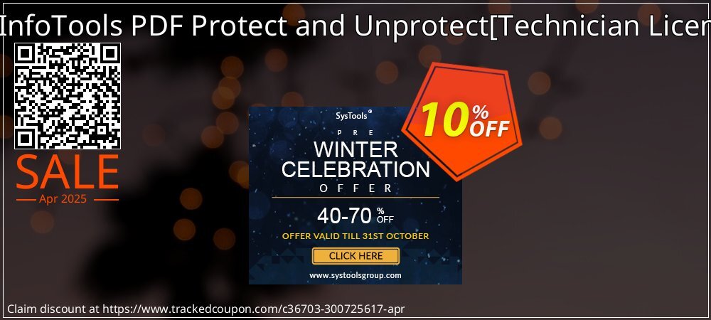 SysInfoTools PDF Protect and Unprotect - Technician License  coupon on Working Day promotions