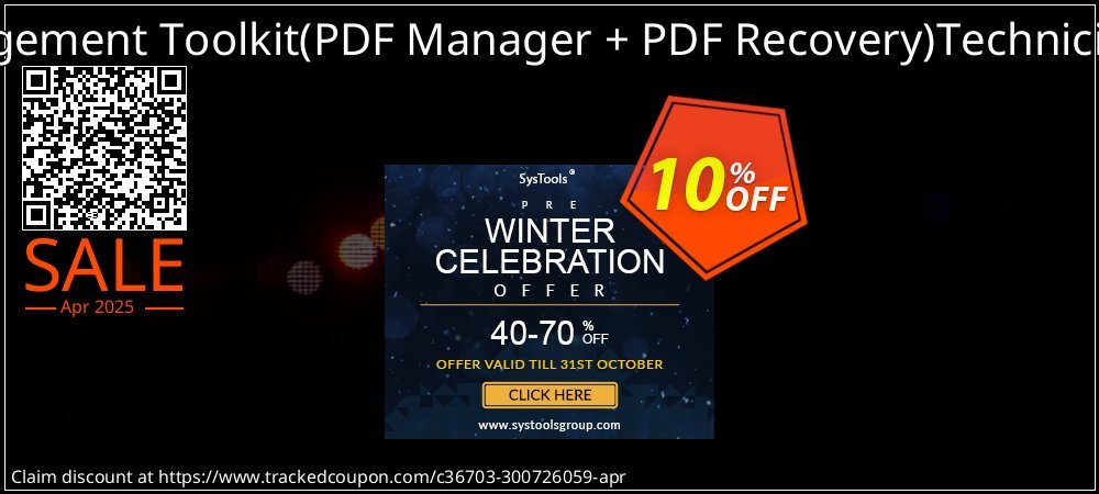 PDF Management Toolkit - PDF Manager + PDF Recovery Technician License coupon on World Password Day sales