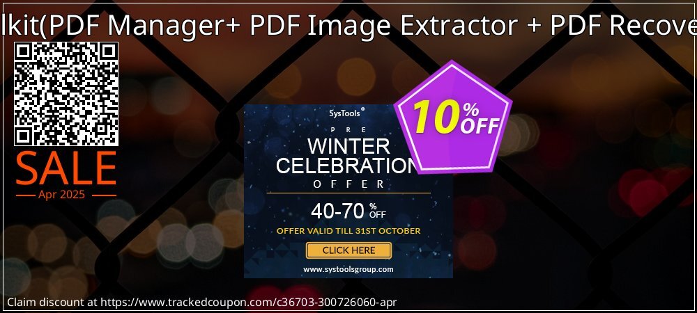 PDF Management Toolkit - PDF Manager+ PDF Image Extractor + PDF Recovery Single User License coupon on Mother Day deals