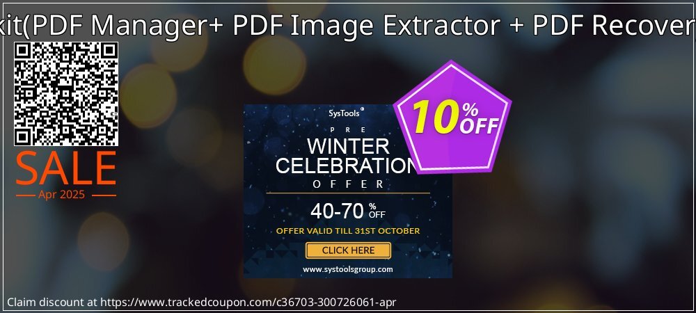 PDF Management Toolkit - PDF Manager+ PDF Image Extractor + PDF Recovery Administrator License coupon on National Loyalty Day offer