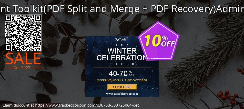 PDF Management Toolkit - PDF Split and Merge + PDF Recovery Administrator License coupon on Tell a Lie Day offering discount