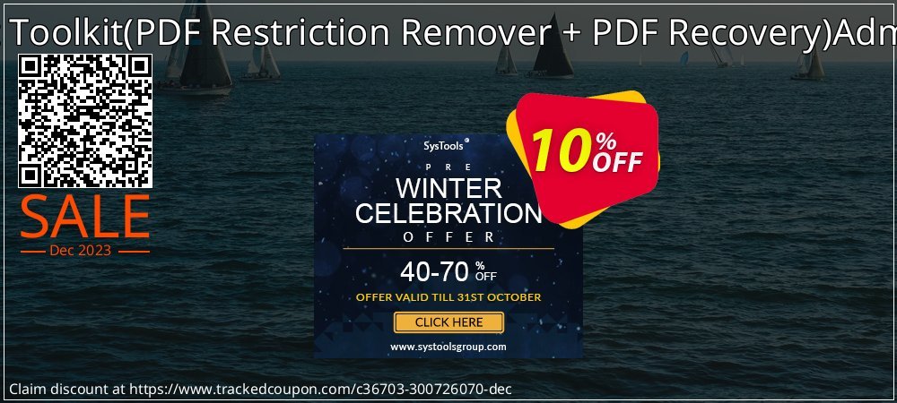 PDF Management Toolkit - PDF Restriction Remover + PDF Recovery Administrator License coupon on National Walking Day deals