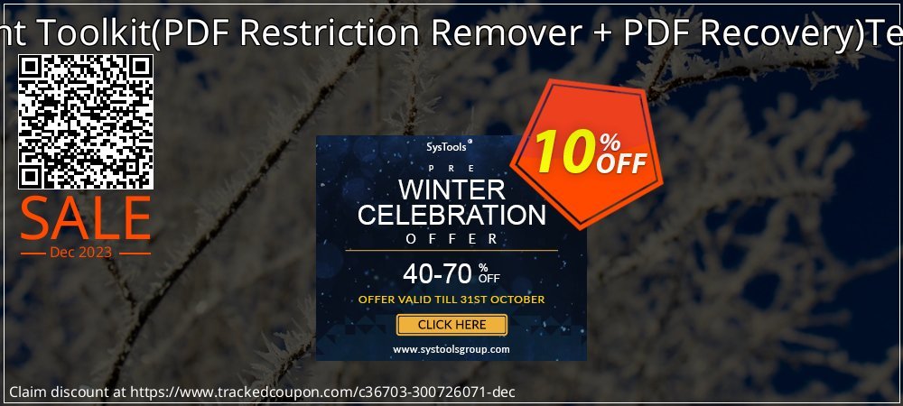 PDF Management Toolkit - PDF Restriction Remover + PDF Recovery Technician License coupon on World Party Day offer