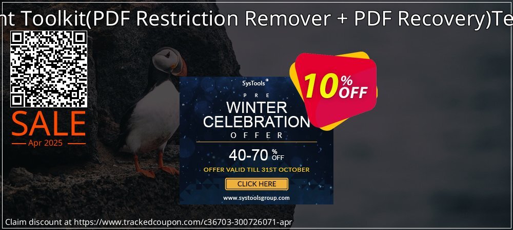 PDF Management Toolkit - PDF Restriction Remover + PDF Recovery Technician License coupon on World Party Day offer