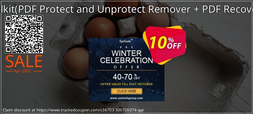 PDF Management Toolkit - PDF Protect and Unprotect Remover + PDF Recovery Technician License coupon on World Password Day super sale