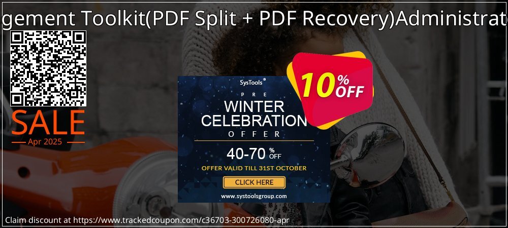 PDF Management Toolkit - PDF Split + PDF Recovery Administrator License coupon on National Walking Day offer