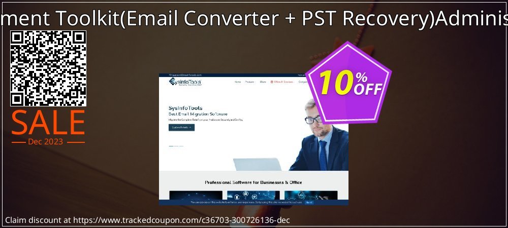 Email Management Toolkit - Email Converter + PST Recovery Administrator License coupon on World Party Day offering discount