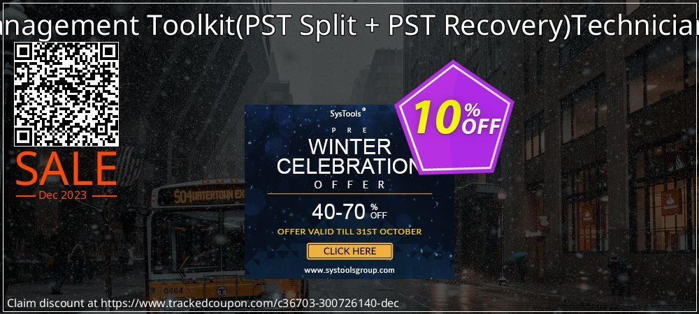 Email Management Toolkit - PST Split + PST Recovery Technician License coupon on World Backup Day discounts