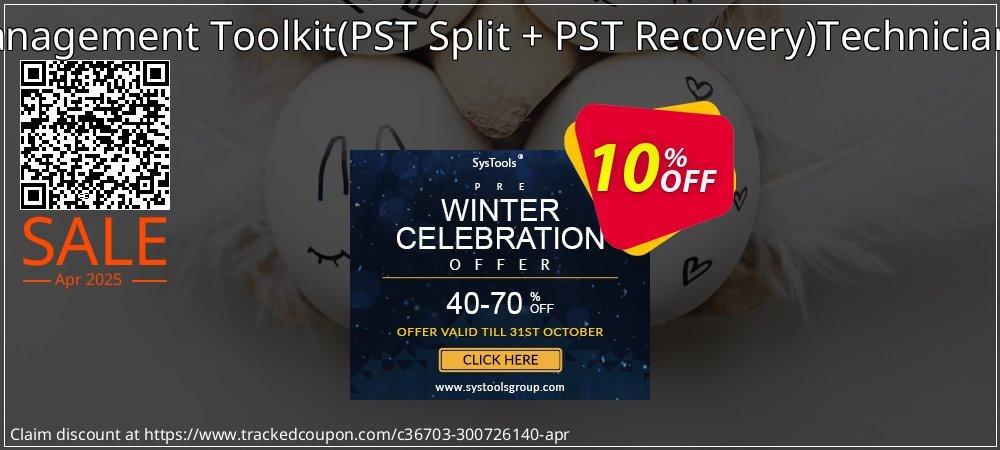 Email Management Toolkit - PST Split + PST Recovery Technician License coupon on Mother Day sales