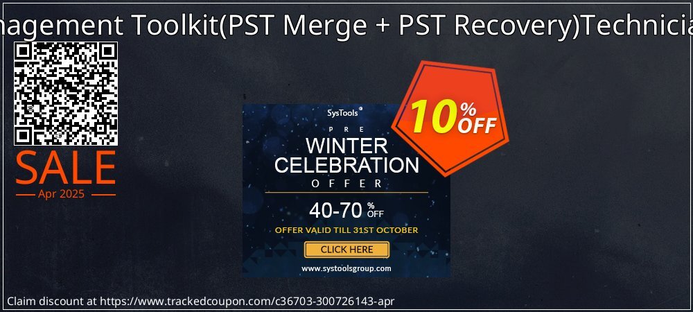 Email Management Toolkit - PST Merge + PST Recovery Technician License coupon on Easter Day offer