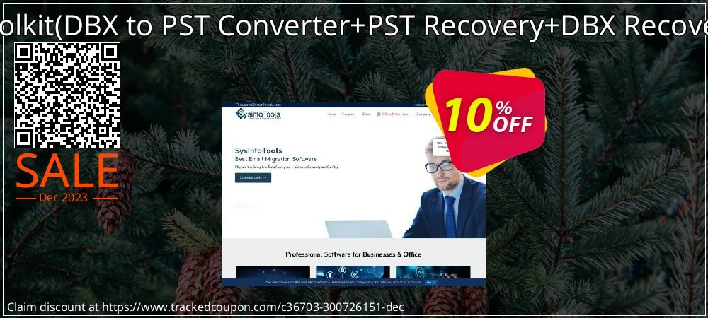 Email Management Toolkit - DBX to PST Converter+PST Recovery+DBX Recovery Single User License coupon on National Loyalty Day offer