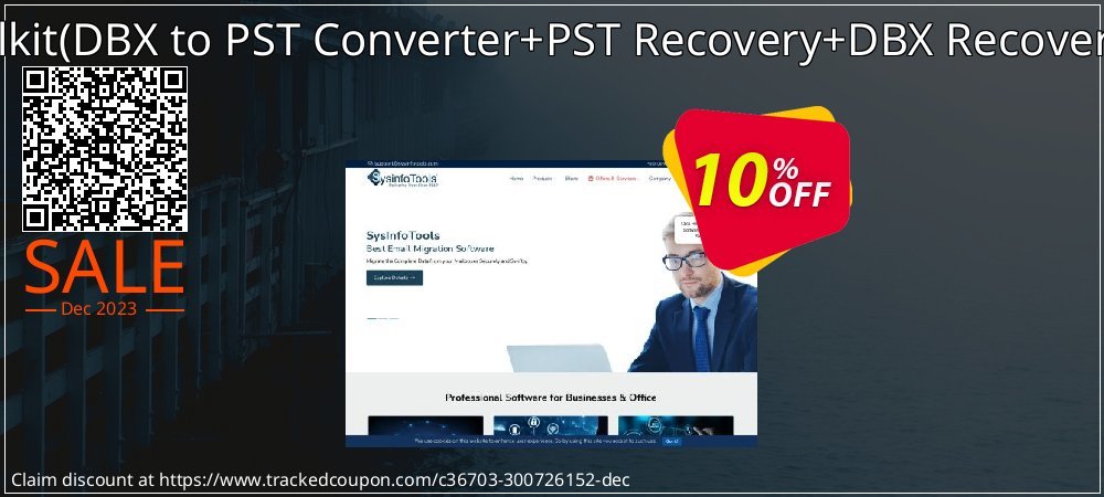 Email Management Toolkit - DBX to PST Converter+PST Recovery+DBX Recovery Administrator License coupon on April Fools' Day offer