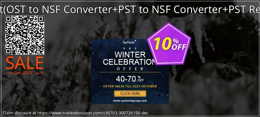 Email Management Toolkit - OST to NSF Converter+PST to NSF Converter+PST Recovery Technician License coupon on National Loyalty Day discounts