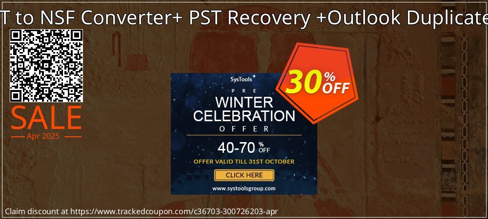 Email Management Toolkit - PST to NSF Converter+ PST Recovery +Outlook Duplicate Remover Single User License coupon on Easter Day promotions