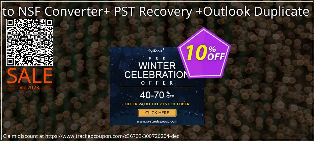 Email Management Toolkit - PST to NSF Converter+ PST Recovery +Outlook Duplicate Remover Administrator License coupon on Tell a Lie Day sales