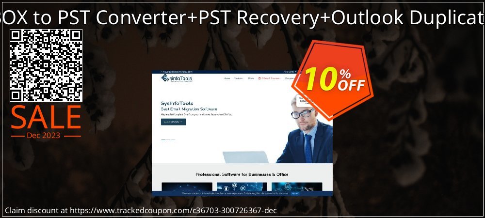 Email Management Toolkit - MBOX to PST Converter+PST Recovery+Outlook Duplicate Remover Single User License coupon on National Memo Day offer