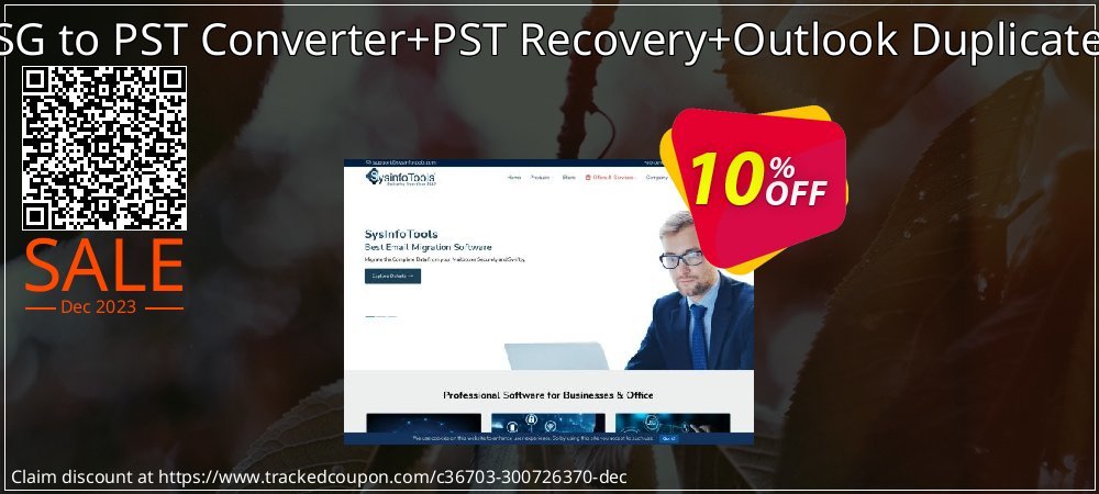 Email Management Toolkit - MSG to PST Converter+PST Recovery+Outlook Duplicate Remover Single User License coupon on National Walking Day offering discount