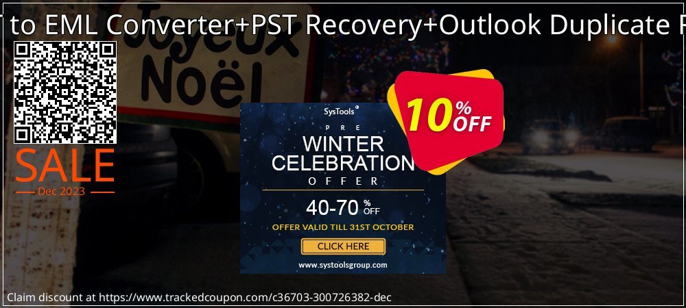 Email Management Toolkit - PST to EML Converter+PST Recovery+Outlook Duplicate Remover Administrator License coupon on April Fools' Day discounts