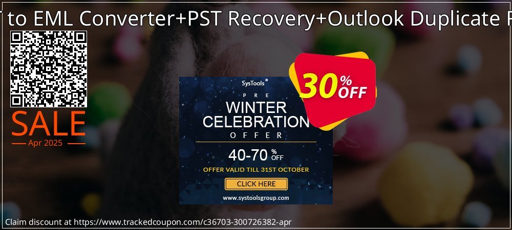 Email Management Toolkit - PST to EML Converter+PST Recovery+Outlook Duplicate Remover Administrator License coupon on Working Day promotions