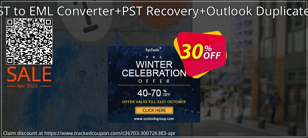 Email Management Toolkit - PST to EML Converter+PST Recovery+Outlook Duplicate Remover Technician License coupon on Virtual Vacation Day discounts