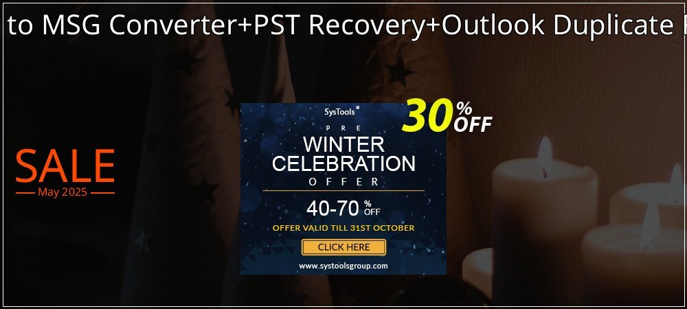 Email Management Toolkit - PST to MSG Converter+PST Recovery+Outlook Duplicate Remover Administrator License coupon on National Loyalty Day discount