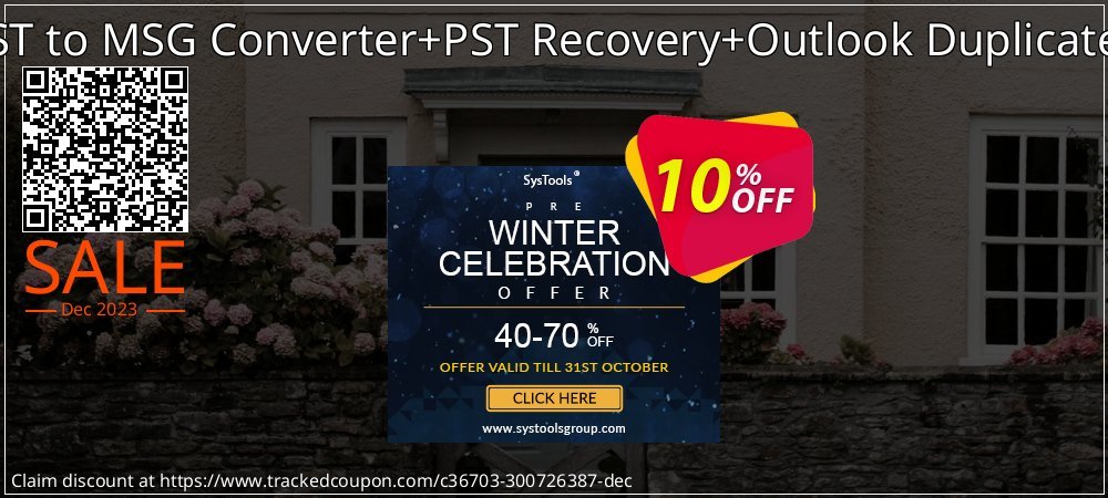 Email Management Toolkit - PST to MSG Converter+PST Recovery+Outlook Duplicate Remover Technician License coupon on April Fools' Day discount