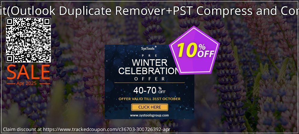 Email Management Toolkit - Outlook Duplicate Remover+PST Compress and Compact Single User License coupon on April Fools' Day promotions