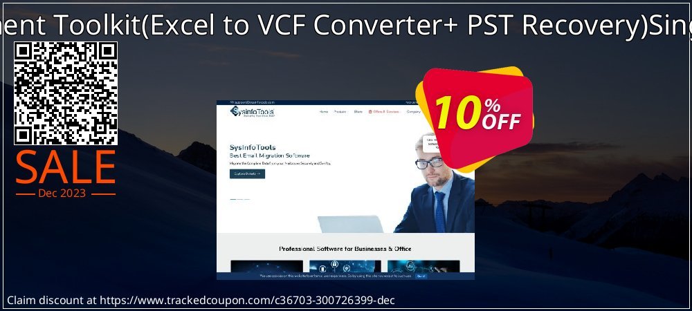 Email Management Toolkit - Excel to VCF Converter+ PST Recovery Single User License coupon on World Password Day discounts