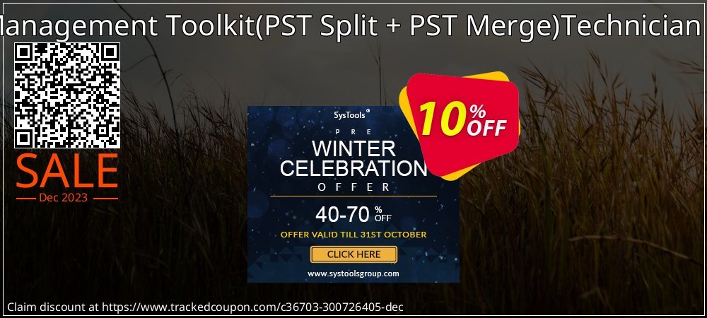 Email Management Toolkit - PST Split + PST Merge Technician License coupon on National Walking Day discount