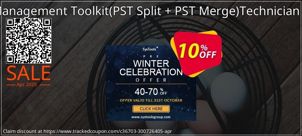 Email Management Toolkit - PST Split + PST Merge Technician License coupon on Mother Day offering discount