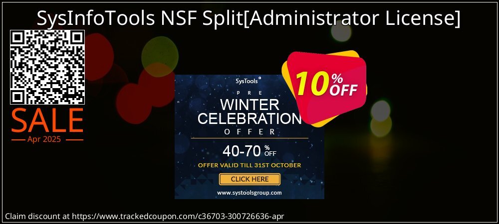 SysInfoTools NSF Split - Administrator License  coupon on National Loyalty Day deals